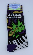Groovy Things Socks - Mens Crew - Jazz Cabbage - One Size Fits Most - $11.74