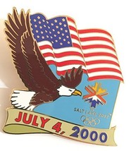 American Liberty Bald Eagle USA Flag 2000 Fourth Of July Salt Lake City - £56.08 GBP