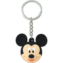 Mickey Mouse Face 3D Foam Ball Keychain Multi-Color - £9.55 GBP