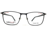 Takumi Brille Rahmen TK1131 90 Schwarz Silber Quadratisch Turboflex 54-1... - $64.89