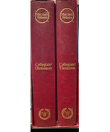 Merriam Webster Collegiate Set Dictionary &amp; Thesaurus 10th Edition Indexed - $128.99 CAD
