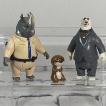 Disney Pixar Figures Toys Lot of 3 Zootopia Rhino Polar Bear Nemo Otter  - £7.73 GBP