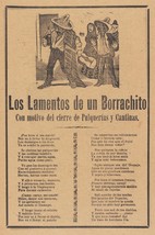 Decor Poster.Wall vintage design.Lamento del borracho.1912 Mexican poetry.12634 - £14.15 GBP+