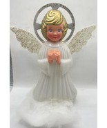 Vintage 60s 70s Era 7 1/4” Hard Plastic Angel Tree Topper/Ornament - $49.36 CAD