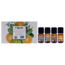 Organic Aromatherapy Set by Cliganic for Unisex - 4 Pc 0.016oz Oil - Pep... - $238.27 MXN