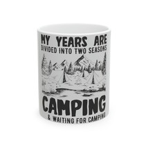 Camping Enthusiasts Unite 11oz Coffee Mug Camper Lifestyle - £12.31 GBP
