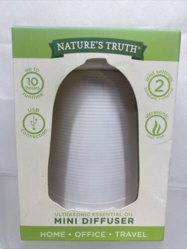 Nature’s Truth Ultrasonic Essential Oil Mini Diffuser Home Office Travel... - $8.12