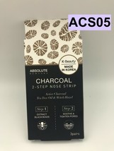 ABSOLUTE NEW YORK K-BEAUTY CHARCOAL 2-STEP NOSE STRIP 3 PAIRS ACS05 - £3.92 GBP