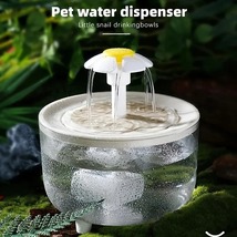 Pet Water Fountain Automatic Cat Drink Bowl Filter USB Electric Mute 1 - £14.19 GBP