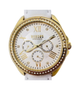 Versus Versace Elmont Watch VSPEB0318 White Leather Band NOS New Battery - $123.75