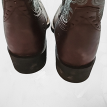 Arait Western Ladies Cowboy Boots Brown Turquoise Size 8 1/2 B 10019907 Preowned image 8
