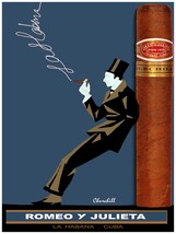 7913.Decoration Poster.Home Room wall design.Cuban cigar ad label.Blue - £13.71 GBP+