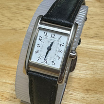 Vintage Coach Swiss Quartz Watch W002B Women Curved Silver Rectangle New Battery - £29.89 GBP