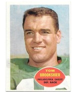 Tom Brookshier Philadelphia Eagles NFL Trading Card #89 Topps 1960 HIGH ... - £37.67 GBP
