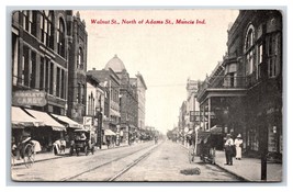 Walnut Street North Of Adams Muncie Indiana IN DB Postcard Y1 - £12.99 GBP