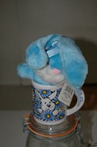 Joelson Industries Vintage 1994 1998 JII Happy Easter Mug Stuffed Bunny ... - $19.99