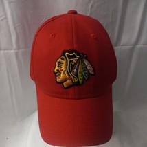 Reebok NHL Red Chicago Blackhawks Hat Cap Fitted Small Medium Face Off Headwear  - £11.11 GBP