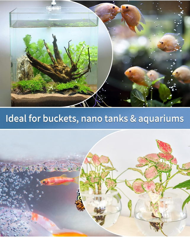 Pawfly Aquarium Air Stone Disc, 0.9 Inch Tiny Fish Tank Air Stone Kit Ultra-High Item image 7