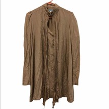 Marciano silk long sleeve taupe tan tunic top or mini dress size XS - £50.08 GBP