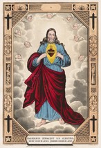 Wall Decor Poster.Home Room interior.Sacred Heart o Jesus Christ.Christian.11635 - £13.66 GBP+