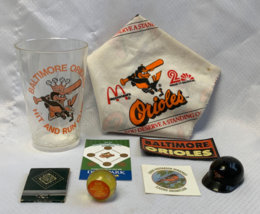 Baltimore Orioles MD MLB O&#39;s Fan Lot Cup Ball Hankie Tattoo Patch Matchbook - $29.95