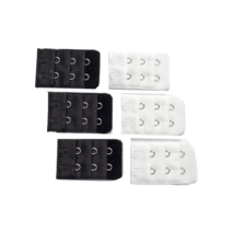 6-pack of Two-hook Bra Extenders - 3 Black + 3 White, More of Me to Love - £5.83 GBP
