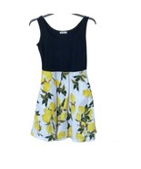 Kira Lemon Black Tank Vintage Inspired A-line Knee Length Dress Pockets ... - $18.39