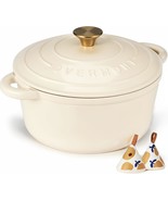 Overmont Enameled Cast Iron Dutch Oven - 5.5Qt Pot With Lid, Bread Bakin... - $1,484.27 MXN