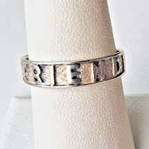 VINTAGE 925 STERLING SILVER FRIEND BAND RING SIZE 7.75 - $523.39 MXN