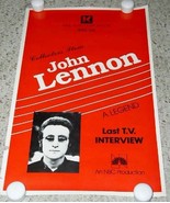John Lennon Last Interview Poster Vintage Promo NBC Production - $224.11 CAD