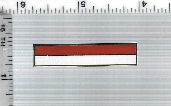 Fire Department - Indonesia Flag Citation Bar (nail &amp; clutch back) - £9.14 GBP