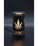 Electric Marijuana BLACK Metal Touch Aroma Lamp/Oil Warmer/Wax Burner/Nite Lamp - $23.00