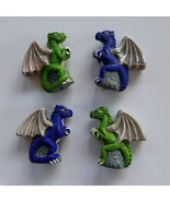 Peruvian Ceramic Winged Dragon Pendant Focal Bead (ONE) Hand Painted Pic... - $3.00