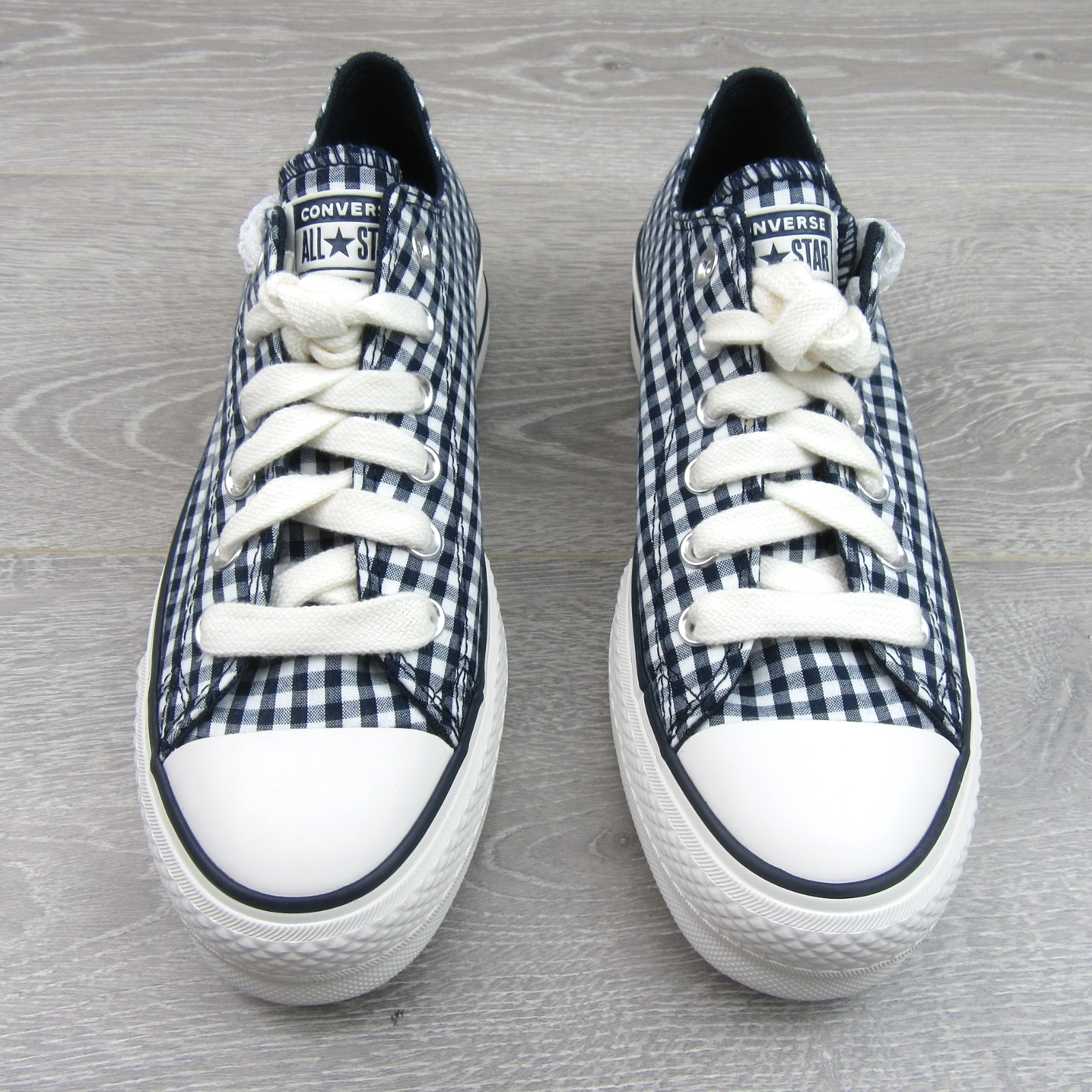 Converse CTAS Lift Platform Gingham Womens Size 8 Obsidian White NEW A13664C Item image 7