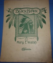 Vintage Black Hawk Waltzes By Mary E Walsh 1907 - £3.90 GBP