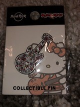 Hard Rock Cafe HOLLYWOOD 2019 HELLO KITTY Collage Guitar PIN New on Card... - $19.99