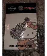 Hard Rock Cafe HOLLYWOOD 2019 HELLO KITTY Collage Guitar PIN New on Card... - £15.73 GBP