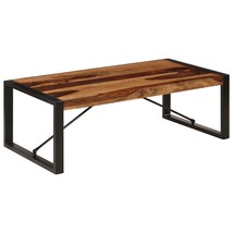 vidaXL Solid Sheesham Coffee Table with Lacquered Finish, Brown, Large Size - $145.49