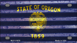 Oregon Corrugated Flag Novelty Mini Metal License Plate Tag - $14.95