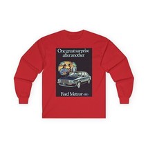 Ford Meteor Retro Car Graphic Print Crewneck Unisex Long Sleeve Tee Shir... - $21.40+