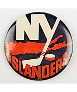*Vintage Hockey Pinback Button NY ISLANDERS 3.5&quot; - $19.89 CAD