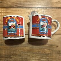 Vintage Sweet Meadows Dairy Heritage Creamer and tea holder - $14.85