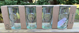 4 Vidrios San Miguel 100% Authentic Green Recycled Glass Tumblers Glasses New - £26.70 GBP