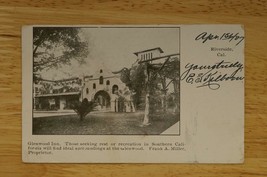 Vintage UDB Postcard California GLENWOOD INN Frank Miller Riverside 1907 - £8.73 GBP