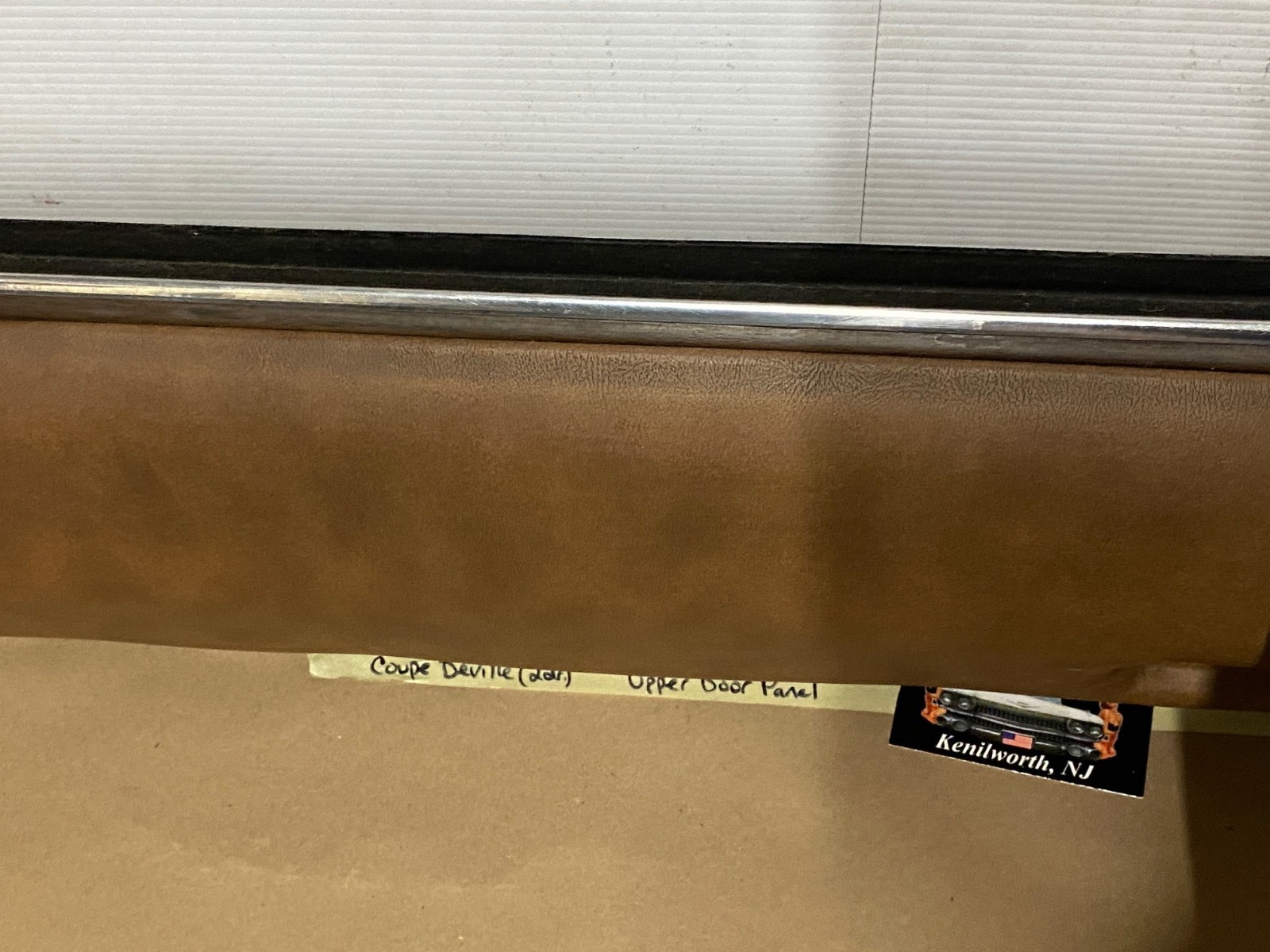 OEM 73 Cadillac Coupe Deville LEFT DRIVER SIDE FRONT UPPER DOOR PANEL - BROWN Item image 15