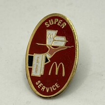 McDonald’s Far East Super Service Employee Crew Fast Food Enamel Lapel Hat Pin - $7.95