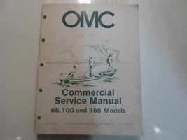 1985 OMC 65 100 155 Commercial Service Repair Manual FACTORY OEM 507449-D - £11.00 GBP