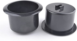 2 Pcs Black Plastic Recliner-Handles Replacement Cup Holder Insert for Sofa - £10.37 GBP