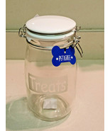AMICI PET PETIGREE GLASS TREATS CAFE CANISTER #7CA651 (NEW) - £10.08 GBP