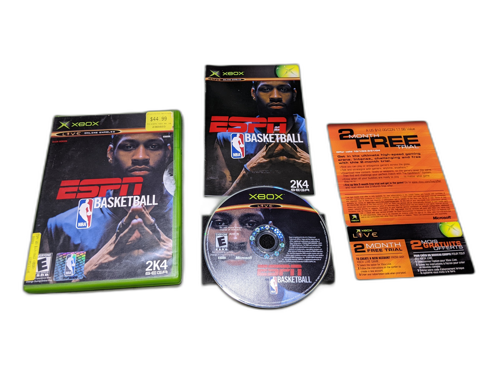 ESPN Basketball 2004 Microsoft XBox Complete in Box - $6.12